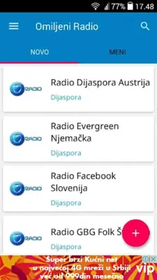 Omiljeni Radio android App screenshot 2